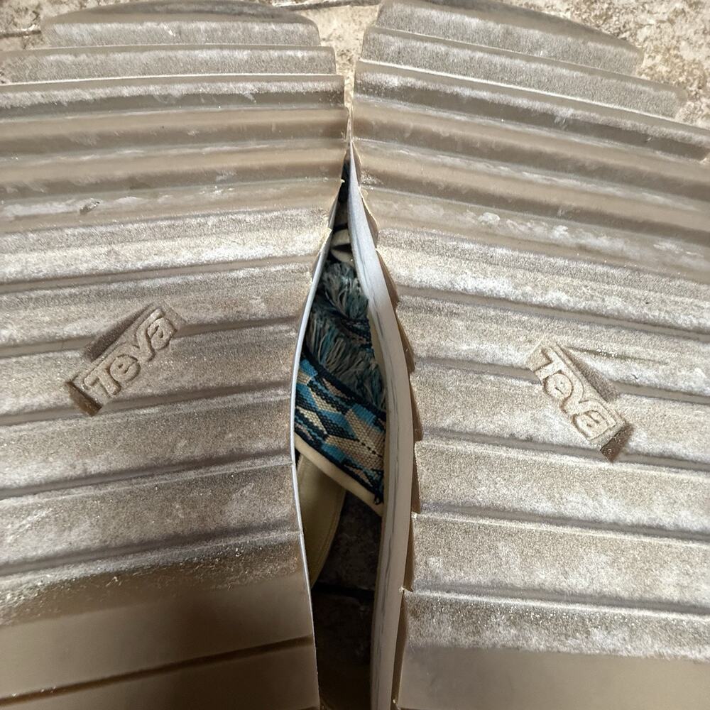 Teva Flatform Ceres Platform Sandals in Double Double Diamond size 9 Boho Aztec - Picture 14 of 15